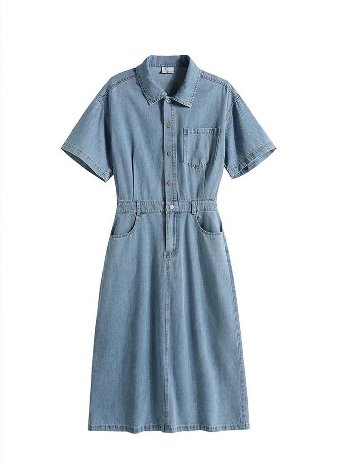 Джинсовое платье