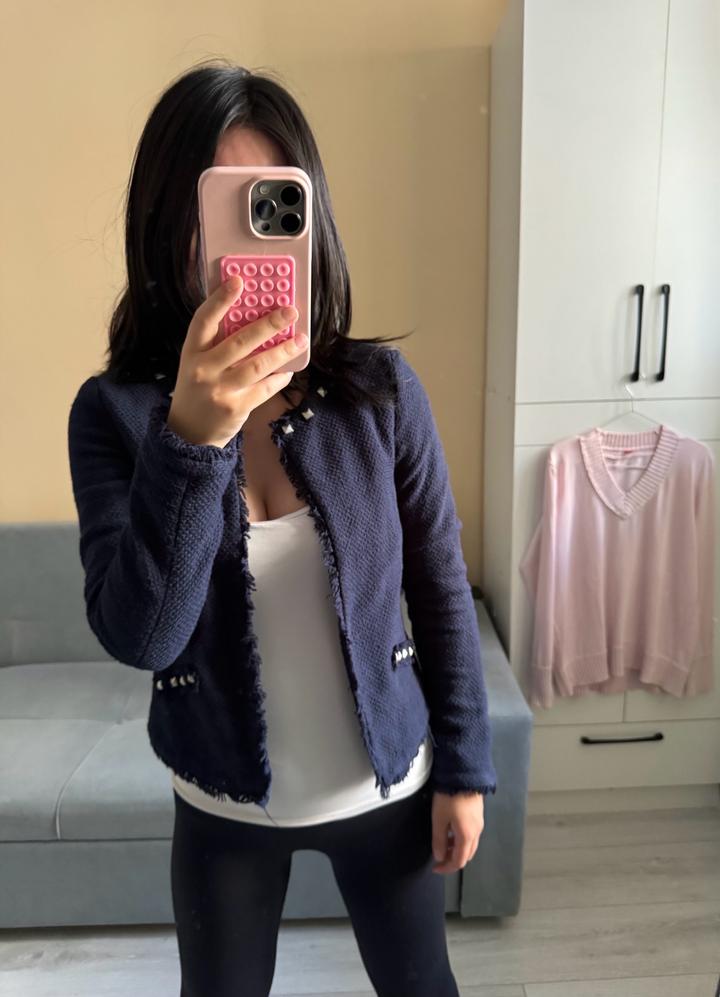 Твидовый пиджак Tom Tailor