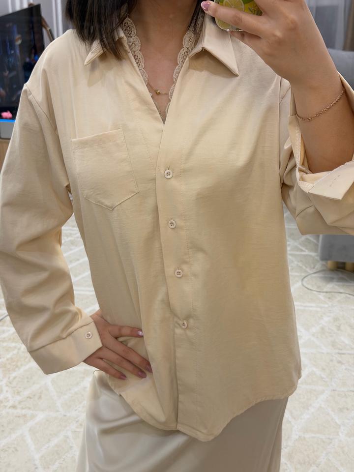 Рубашка с кружевом