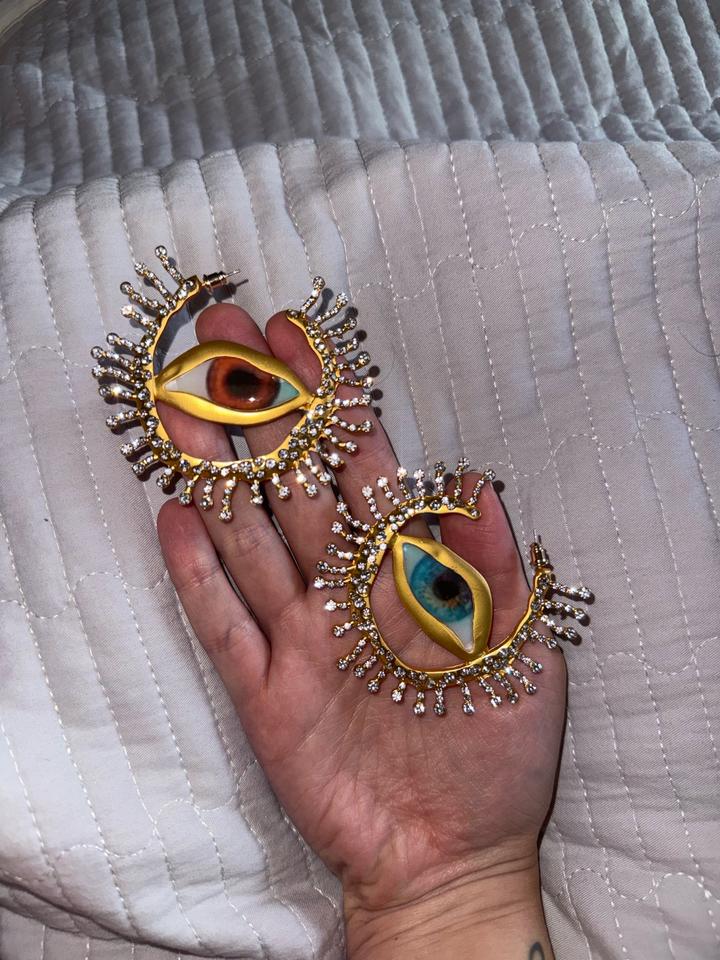 Серьги глаза