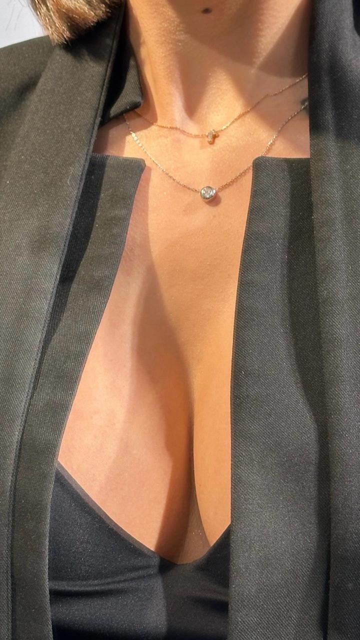 💎Колье серебро с цирконом новое