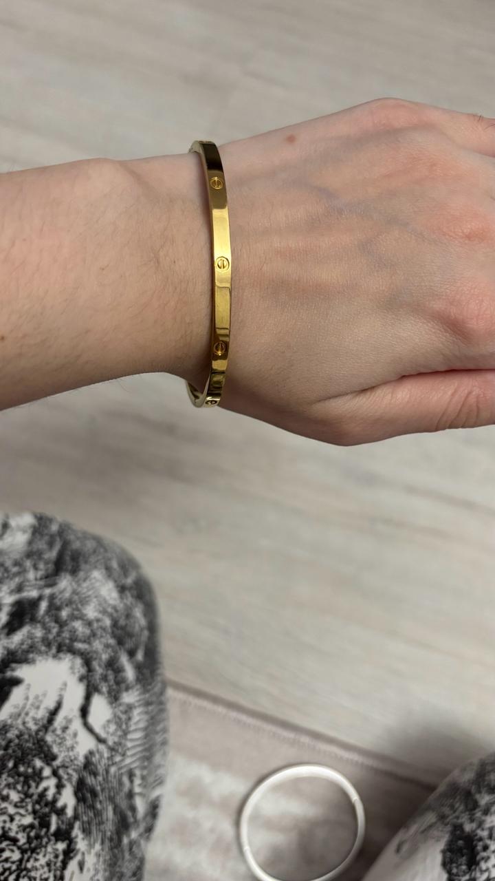 Браслет Cartier из титана золотистый