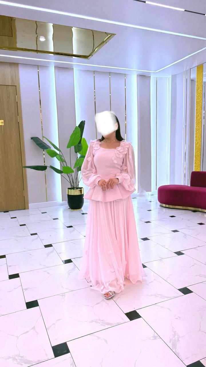 Нежно розовая двойка