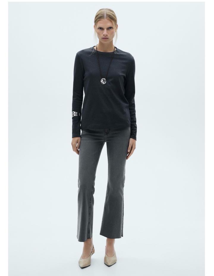 Джинсы зауженные Mango серый