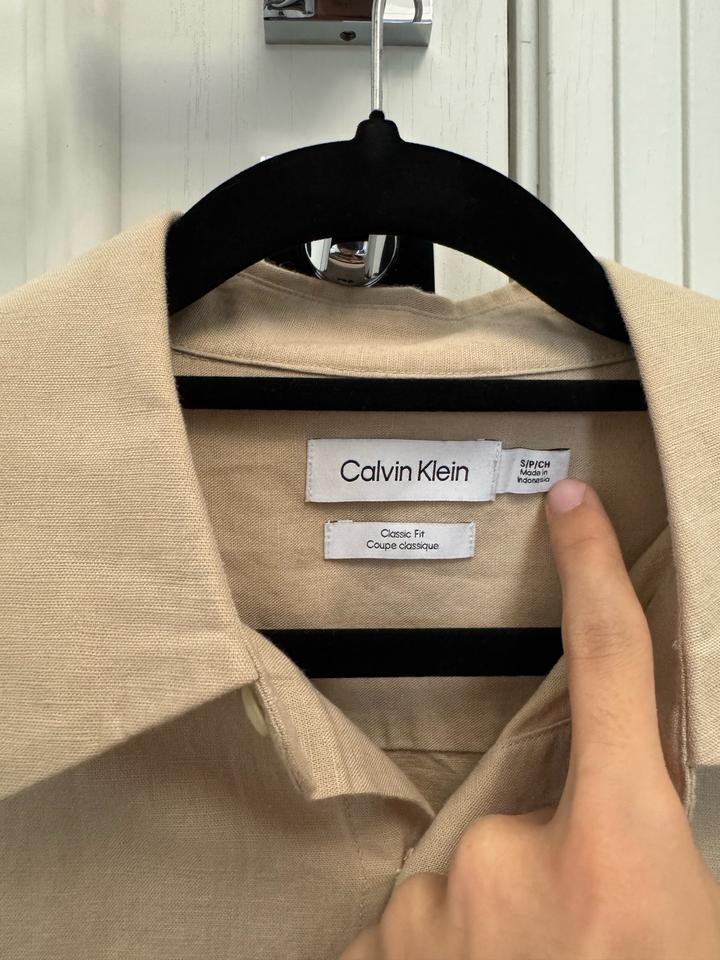 Льняная рубашка Calvin Klein