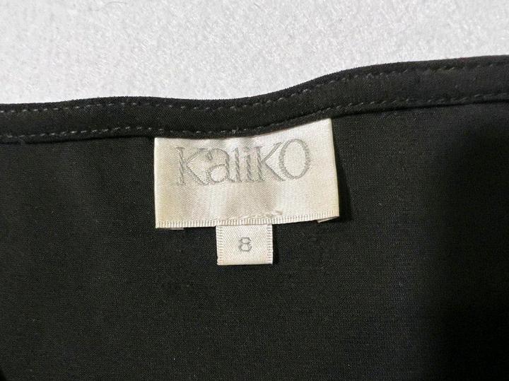 Винтажный топ блуза S черный стрейч рукав 3/4 лонгслив вечерний офисный