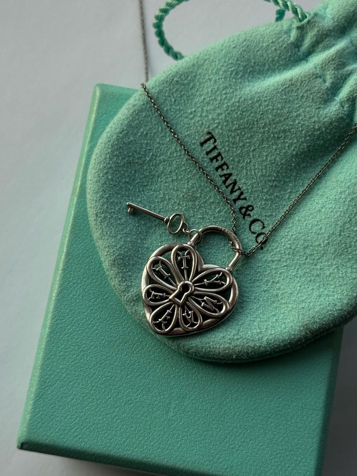 Tiffany&Co сердце с ключом оригинал винтаж с коробкой