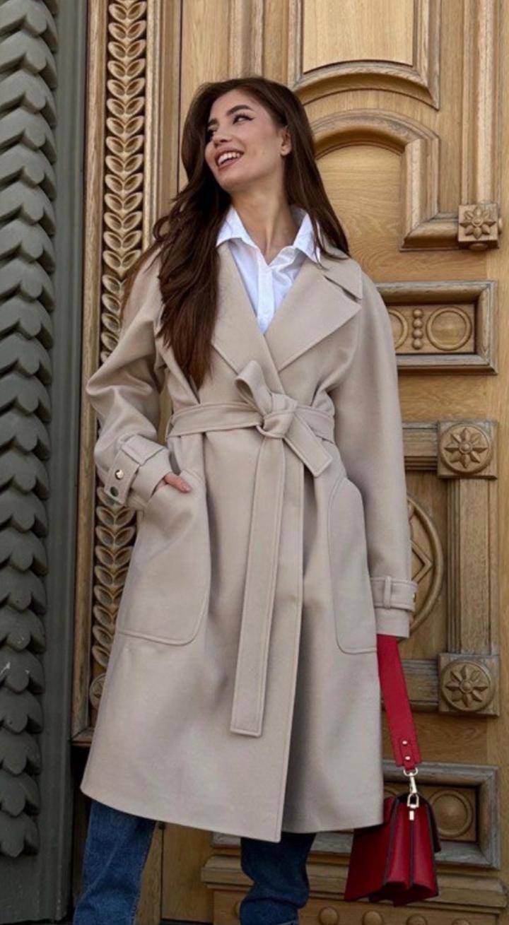 Пальто Mellisima бежевый