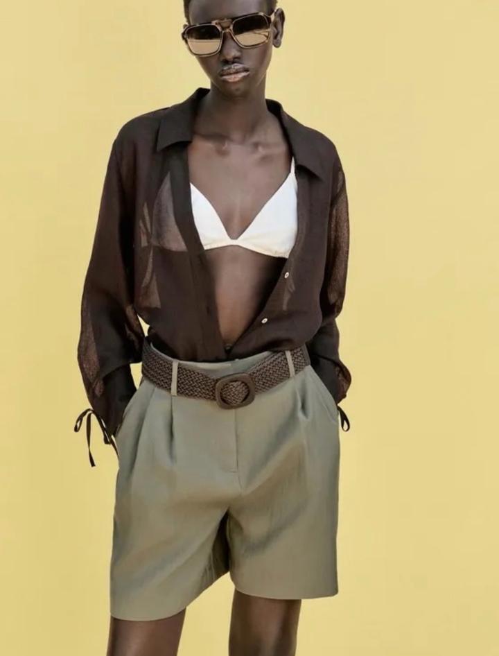 Шорты Zara с ремнем