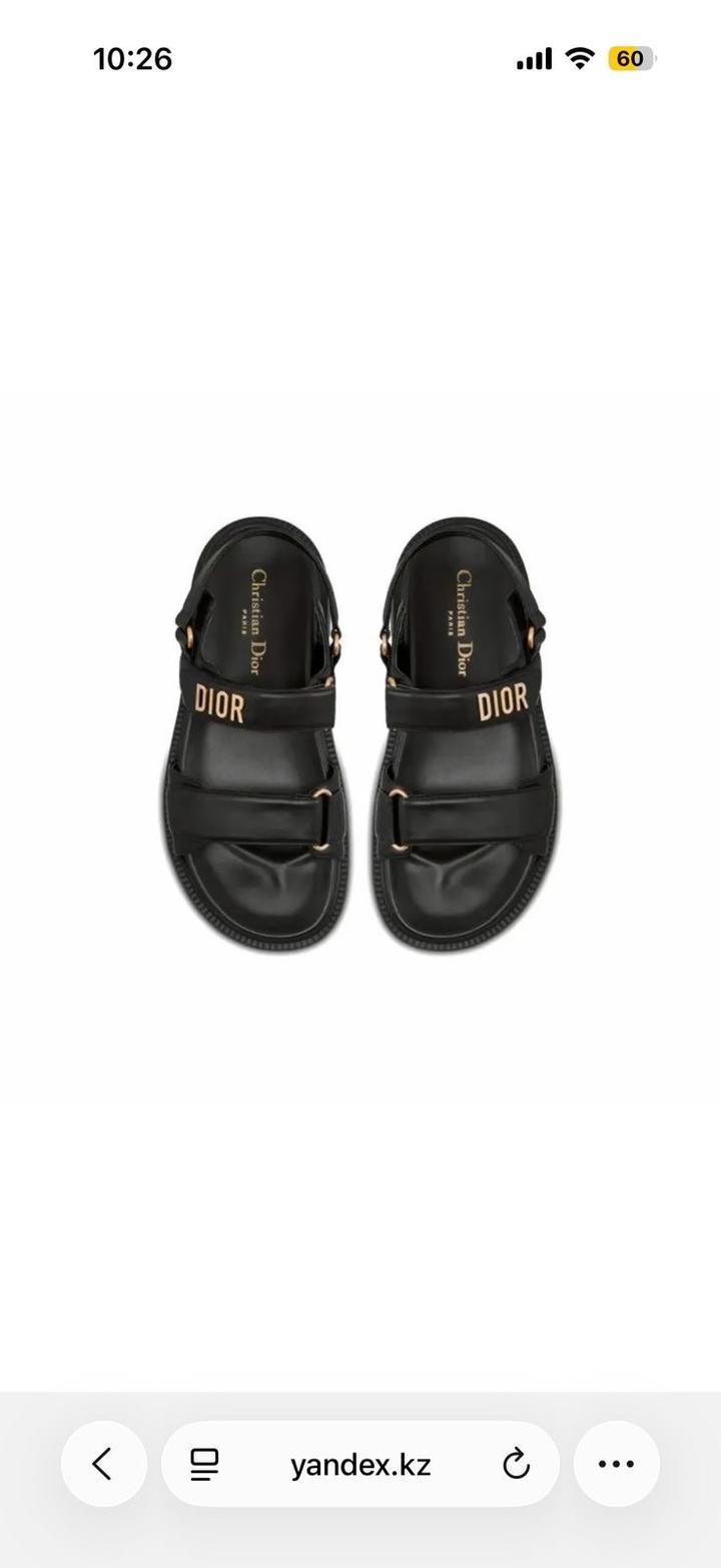 Черные босоножки Dior