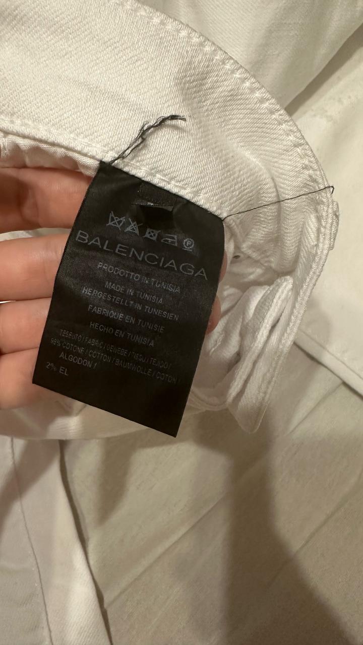 Джинсы Balenciaga в белом цвете