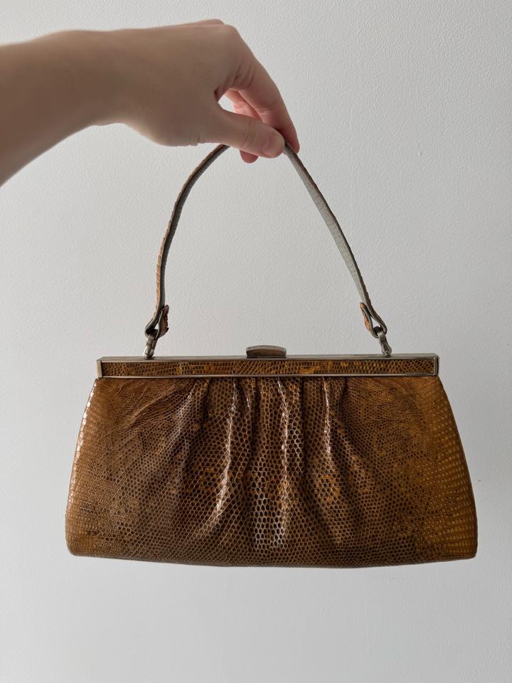 Сумка из кожи ящерицы