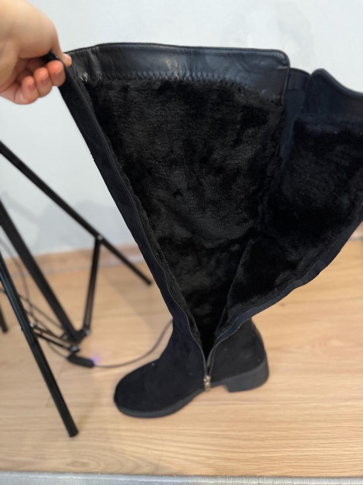 Замшевые сапоги