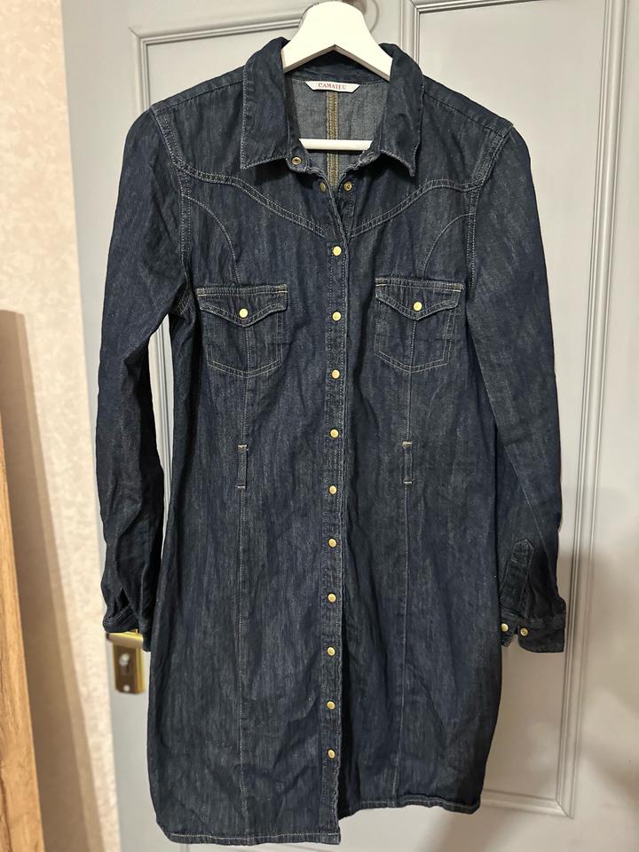 Джинсовое платье-рубашка Camaïeu