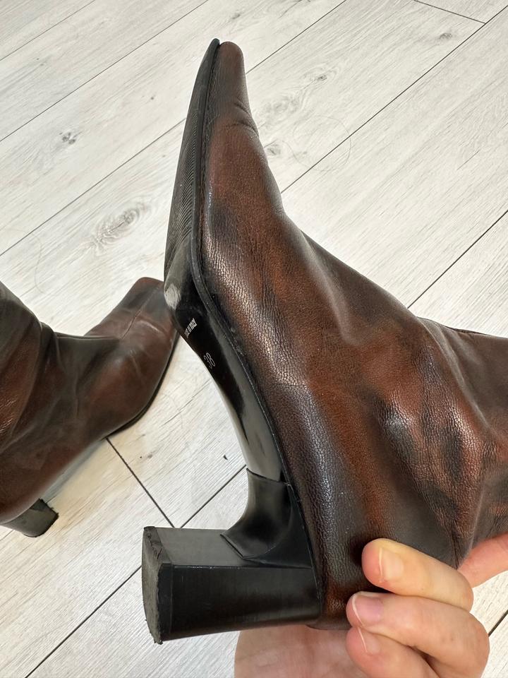 Ботильоны кожа натуральная винтаж