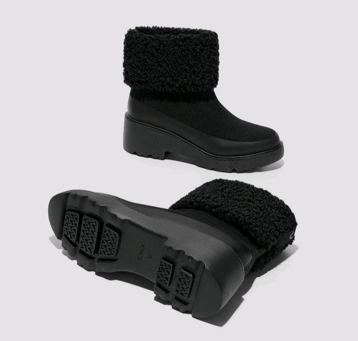 Ботинки сапоги Vivaia черные демисезонные