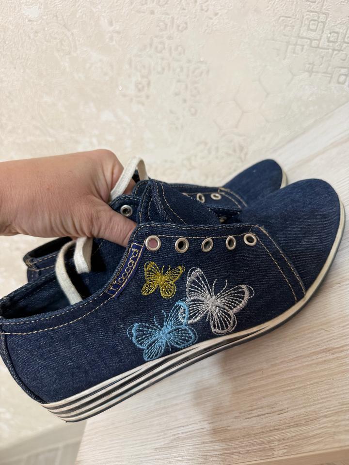 Кросовки джинсовые