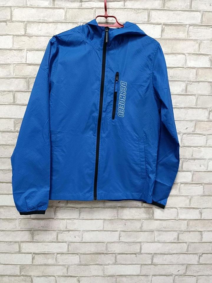 Мужская ветровка нейлон спорт синяя