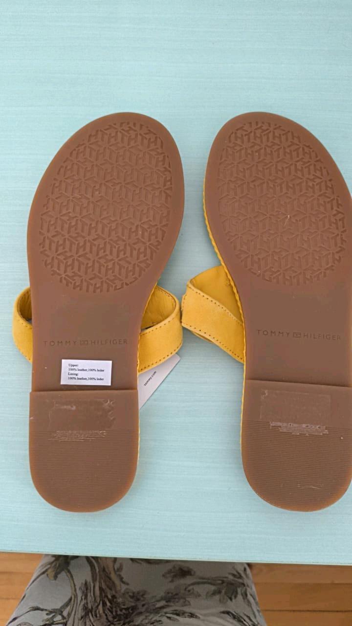 Кожаные шлёпки Tommy Hilfiger