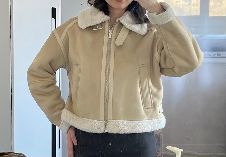 Дубленка укороченная