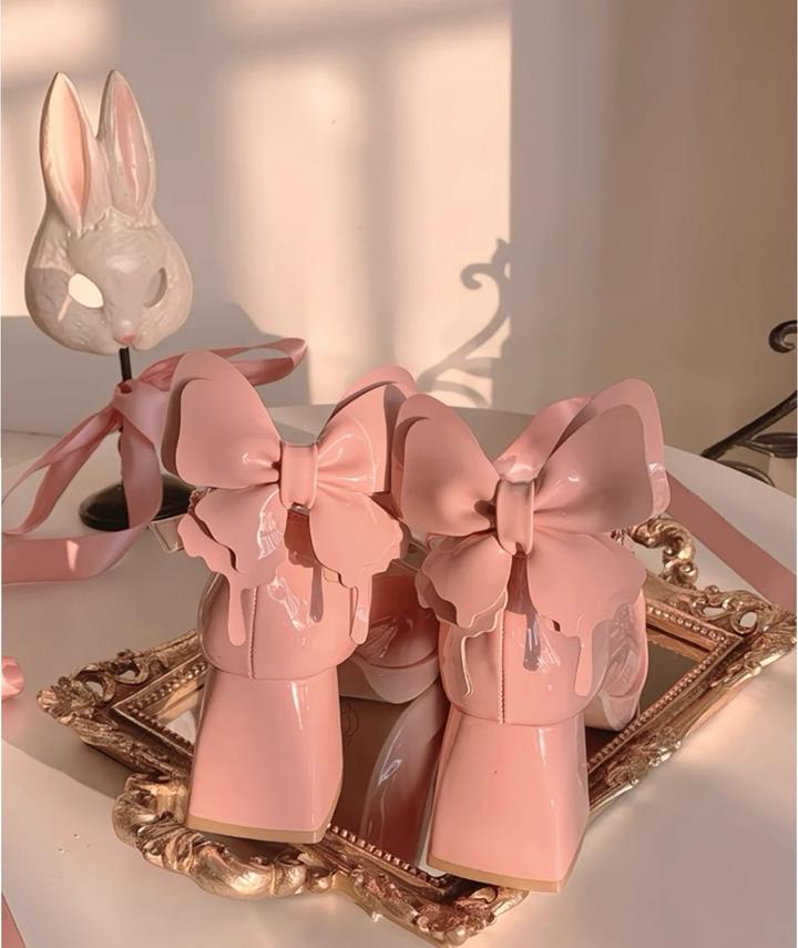 Розовые туфли