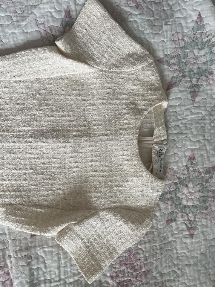 Молочный платье : Zara