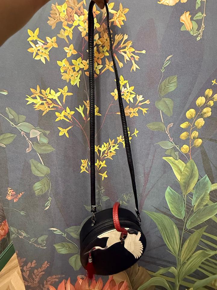 Круглая сумка «Журавлик»