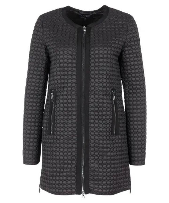 Armani jeans Черное полиамидовое пальто