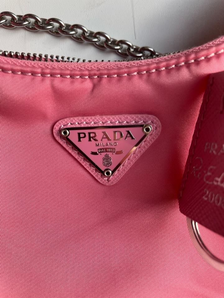 Розовая Винтажная Сумка Prada