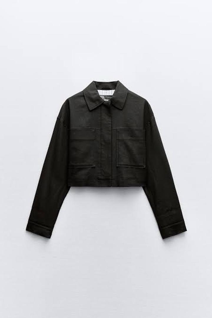 Льняная куртка-рубашка Zara