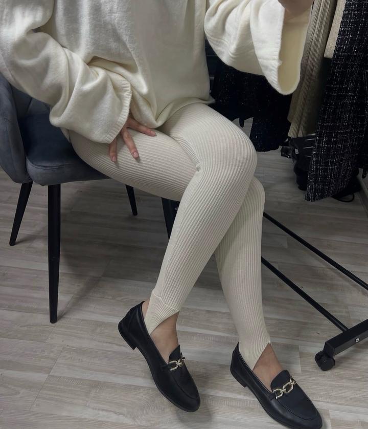 Лосины в рубчик