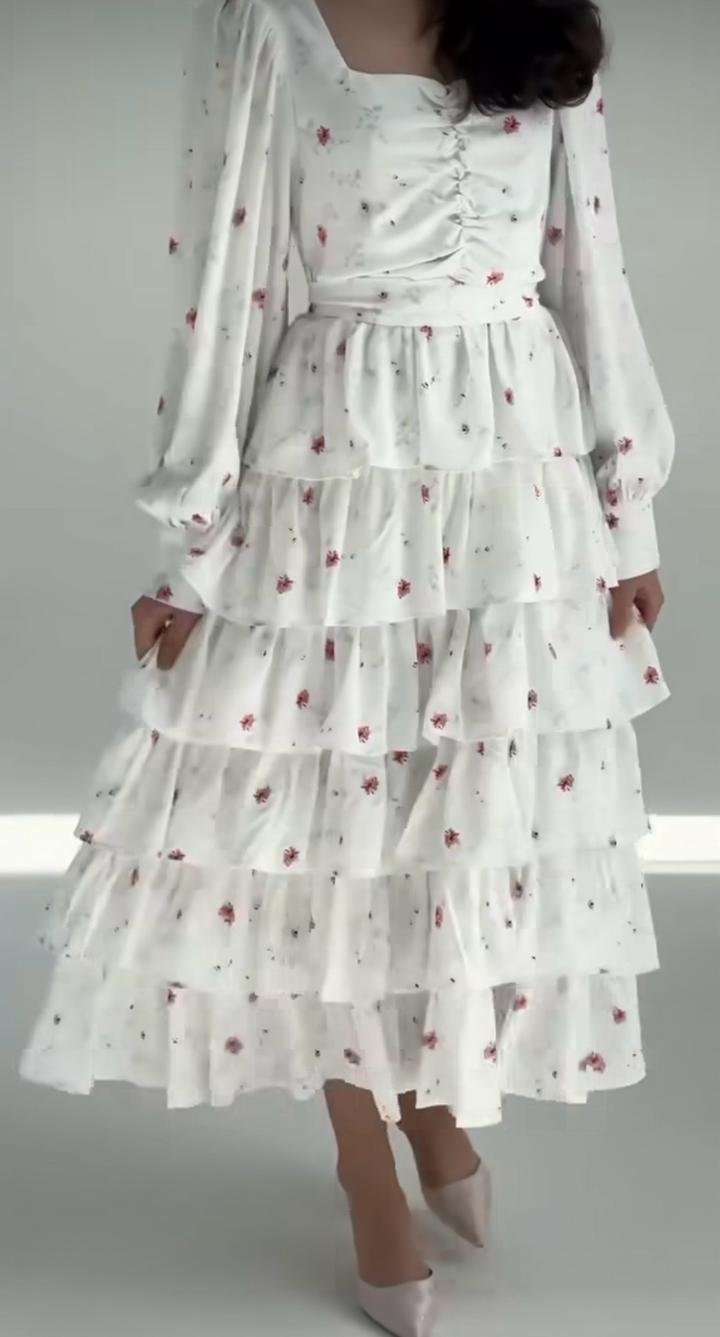 Белое платье нарядное