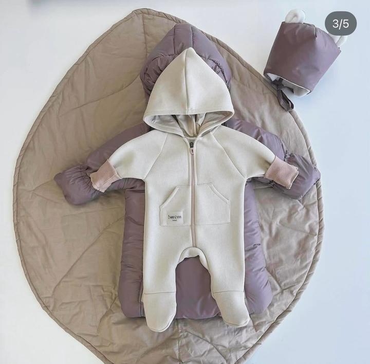 Комбинезон конверт шапка поддева Berem brand 0-3