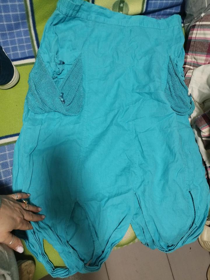 Юбка льненая яркая