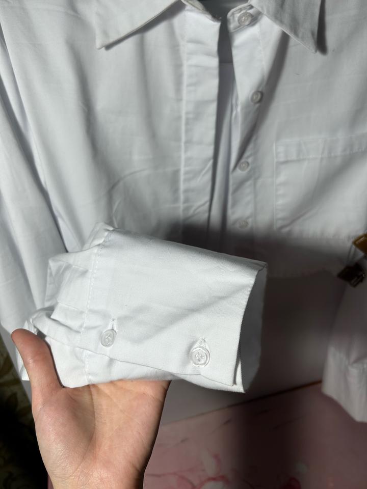 рубашка белая zara