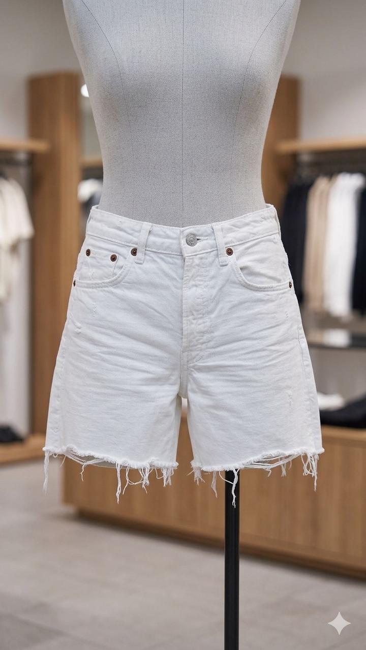 Белые шорты ZARA