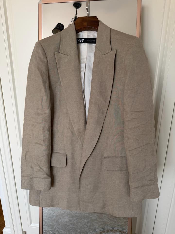 Zara пиджак, лен