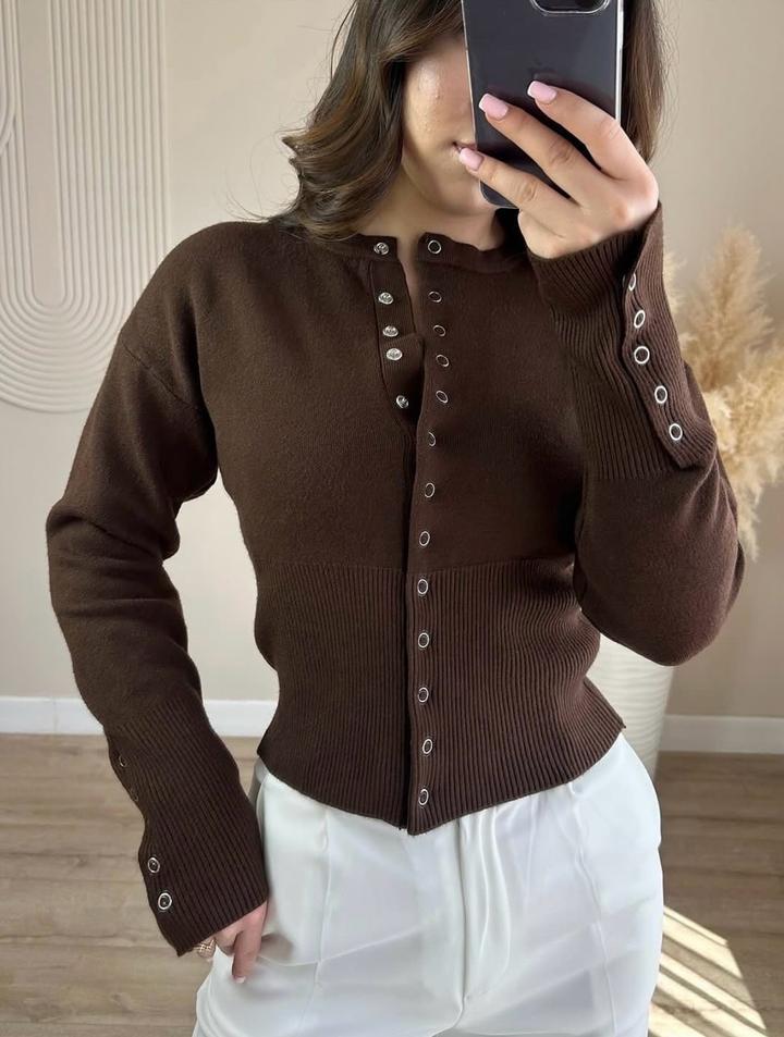 Кардиган коричневый