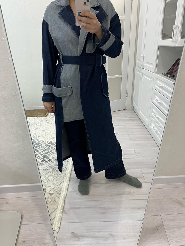 Джинсовый тренч