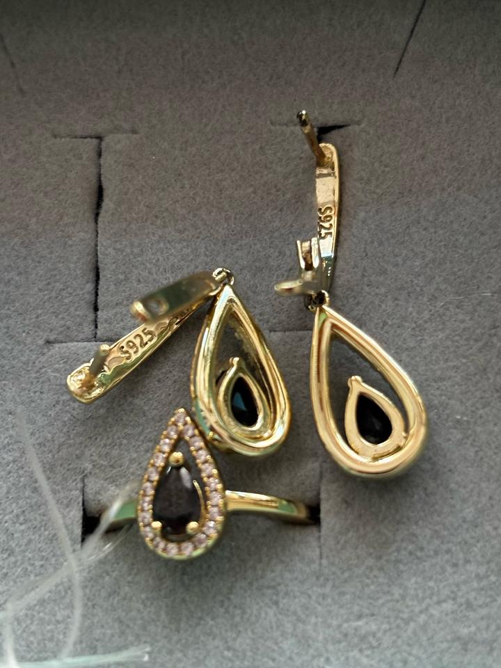Комплект серьги и кольцо SEREBROFF Jewelry