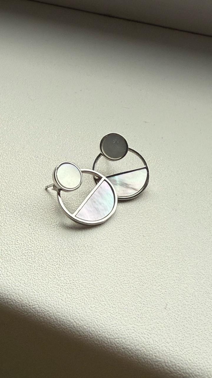 Серьги серебро