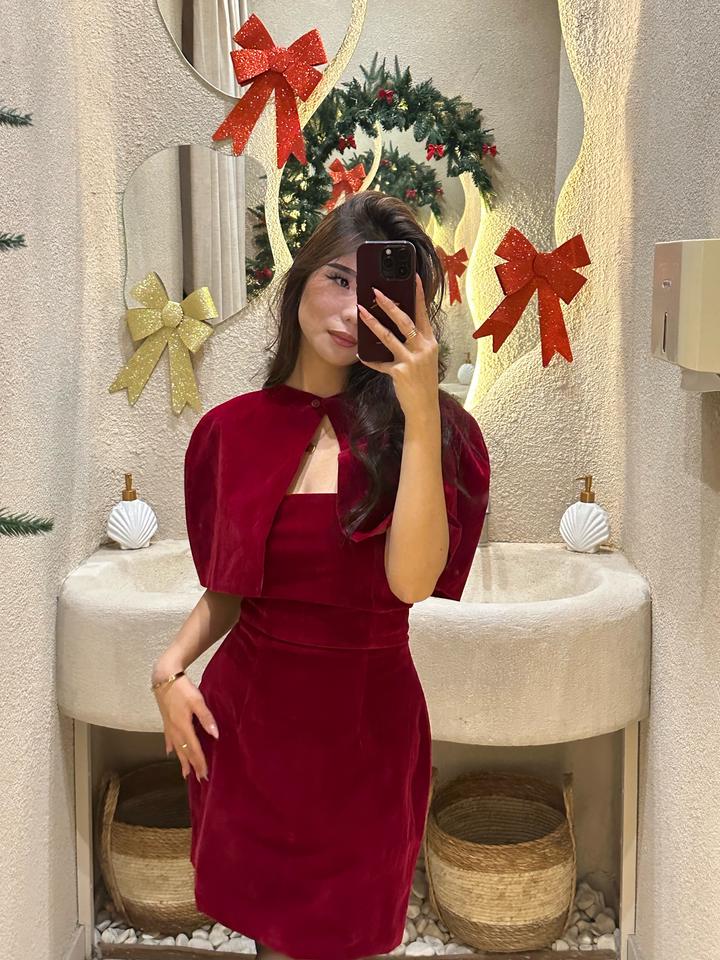 Бордовое платье от makaruna_brand