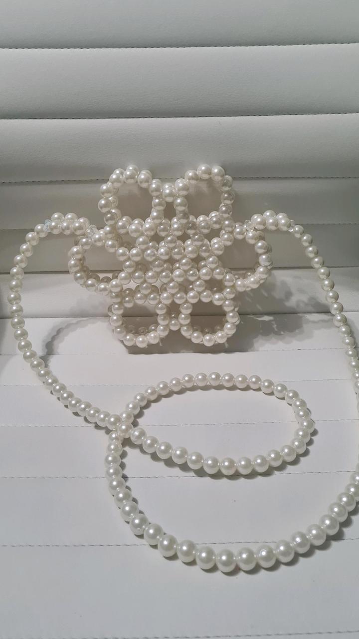 жемчужная сумочка цветок