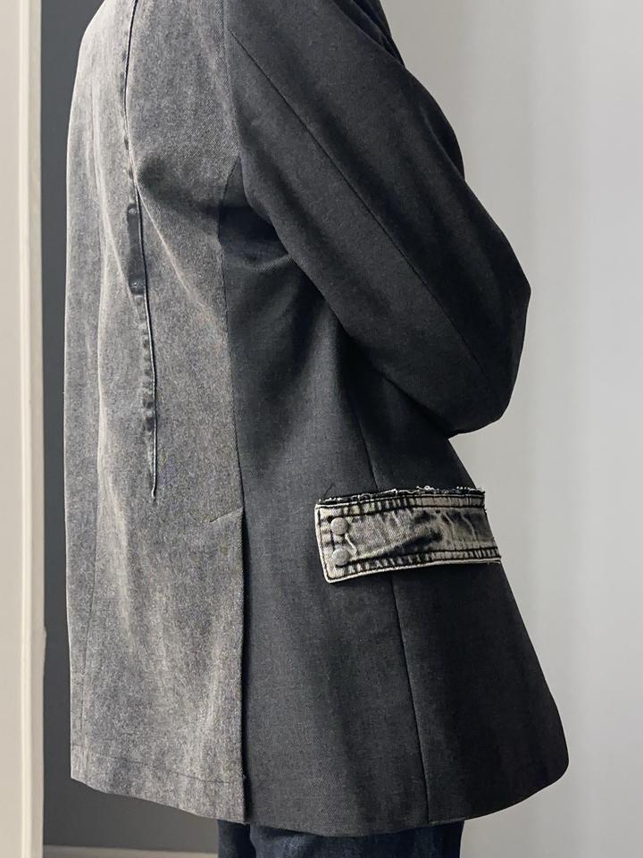 Кастомный апсайкл пиджак