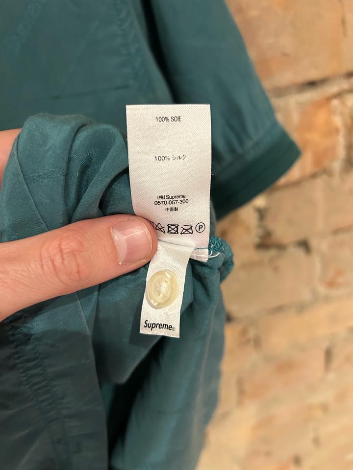 Supreme Jacquard Logo Silk Polo