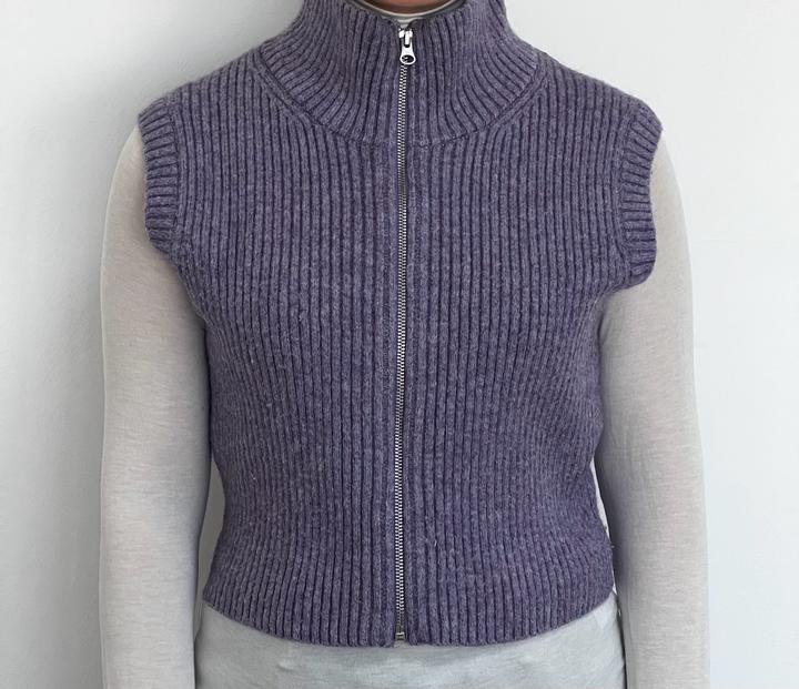 Weekday, Укороченная сиреневая жилетка, XS