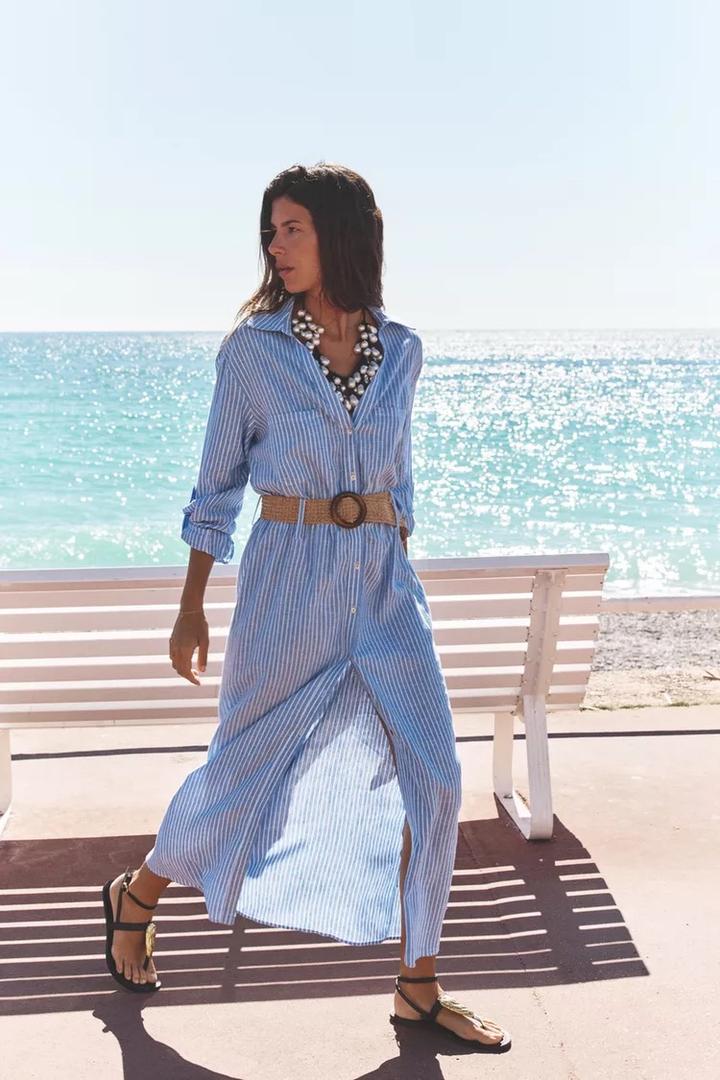 Платье-рубашка Zara с поясом