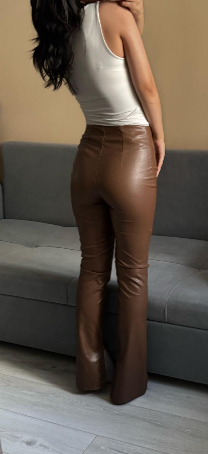 Кожаные брюки новые