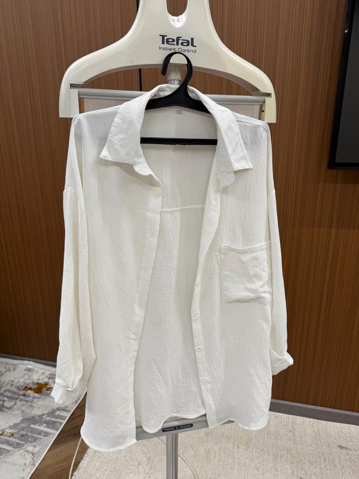 рубашка белая тонкая