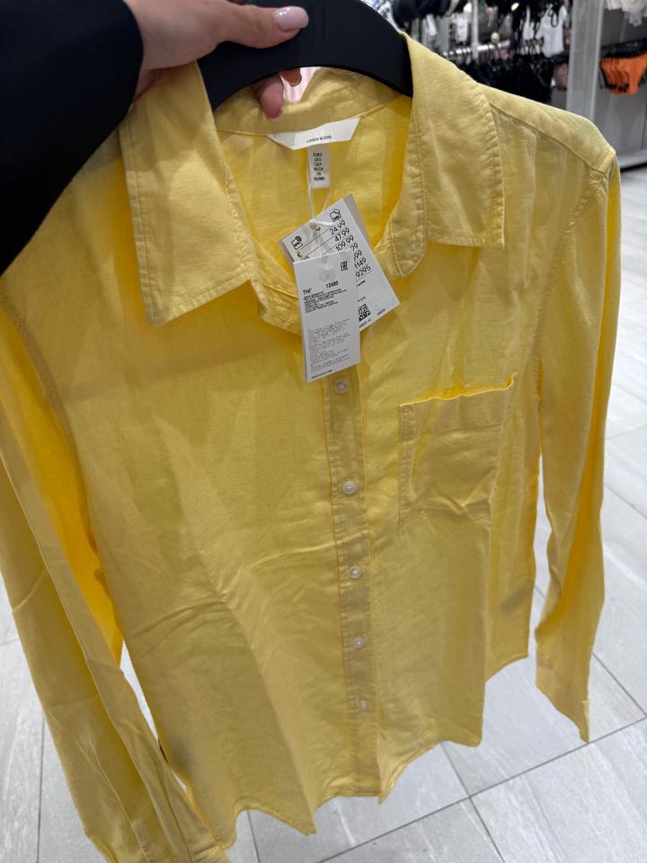 Рубашка лен H&M
